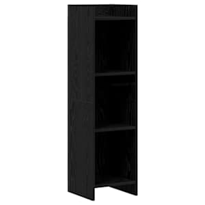 vidaXL Raamatukapp Must tamm 30 x 30 x 111 cm Tehispuit