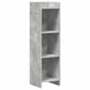 vidaXL Raamatukapp Betoonhall 30 x 30 x 111 cm Tehispuit