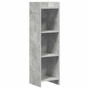 vidaXL Raamatukapp Betoonhall 30 x 30 x 111 cm Tehispuit
