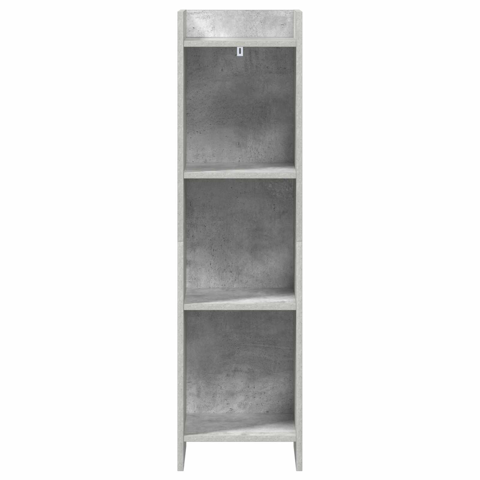 Knjižna omara Betonsko siva 30 x 30 x 111 cm Inženirski les - slika 3