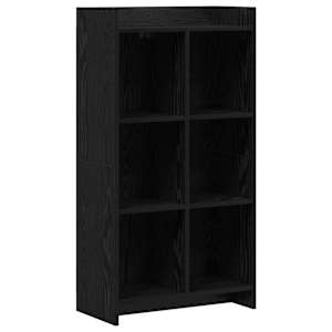 vidaXL Raamatukapp Must tamm 59 x 30 x 111 cm Tehispuit