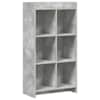 vidaXL Raamatukapp Betoonhall 59 x 30 x 111 cm Tehispuit