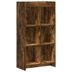 vidaXL Raamatukapp Suitsutatud tamm 59 x 30 x 111 cm Tehispuit