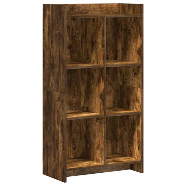 vidaXL Raamatukapp Suitsutatud tamm 59 x 30 x 111 cm Tehispuit