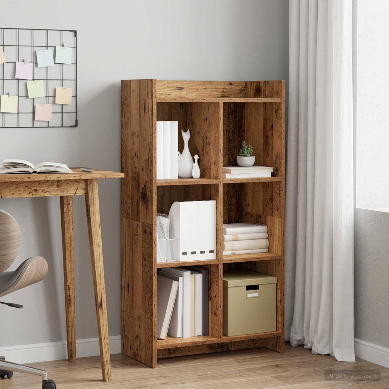 vidaXL Bibliotecă Lemn vechi 59 x 30 x 111 cm Lemn prelucrat