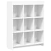 vidaXL Raamatukapp Valge 87,5 x 30 x 111 cm Tehispuit