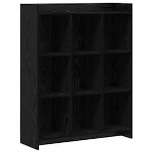 vidaXL Raamatukapp Must tamm 87,5 x 30 x 111 cm Tehispuit