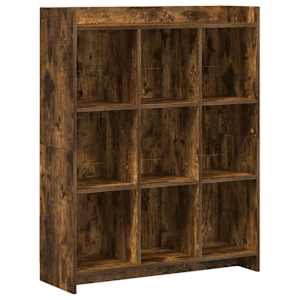 vidaXL Raamatukapp Suitsutatud tamm 87,5 x 30 x 111 cm Tehispuit