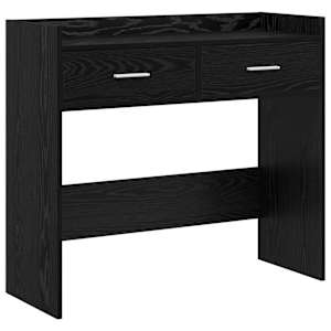 vidaXL Konsoollaud Must tamm 90 x 35 x 80 cm Tehispuit