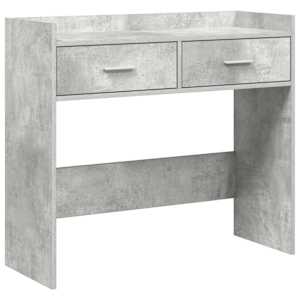 vidaXL Konsoollaud Betoonhall 90 x 35 x 80 cm Tehispuit