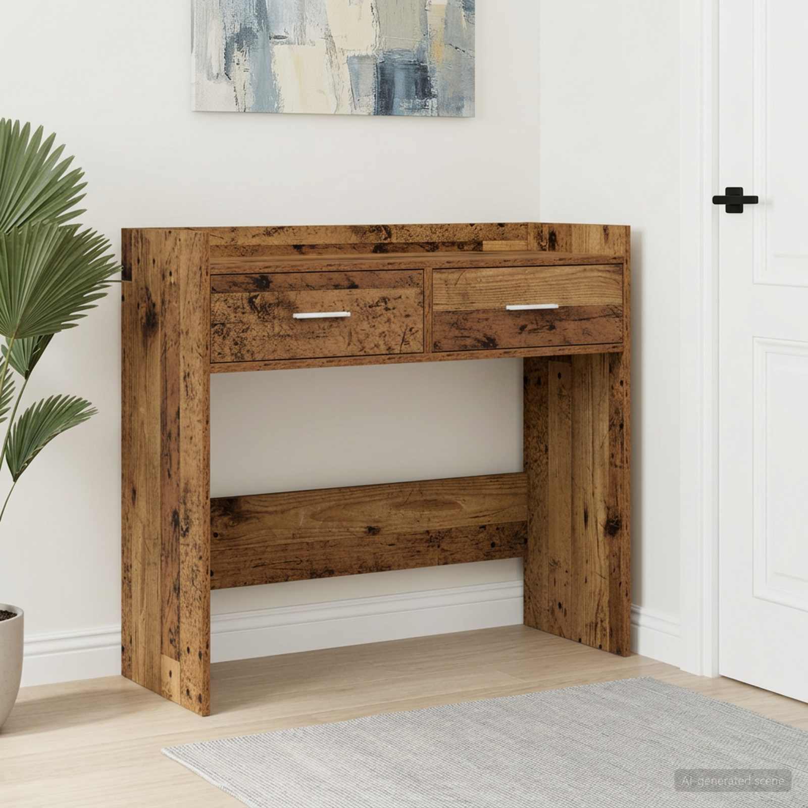 vidaXL Masă de consolă Lemn vechi 90 x 35 x 80 cm Lemn prelucrat