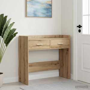 Konzolový stolek Dub artisan 90 x 35 x 80 cm Kompozitní dřevo - obrázek 1