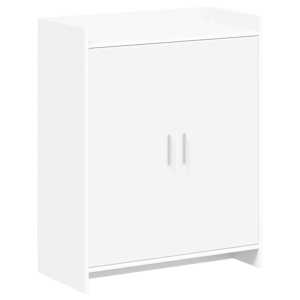 vidaXL Kinga kapp ladustamisega Valge 73,5 x 36 x 92 cm Tehispuit
