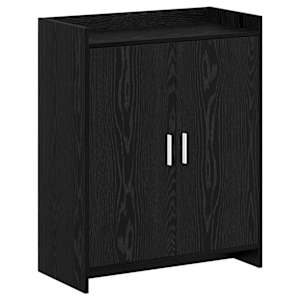 vidaXL Kinga kapp ladustamisega Must tamm 73,5 x 36 x 92 cm Tehispuit