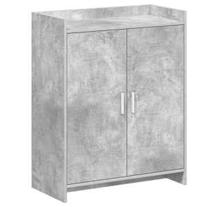 vidaXL Kinga kapp ladustamisega Betoonhall 73,5 x 36 x 92 cm Tehispuit