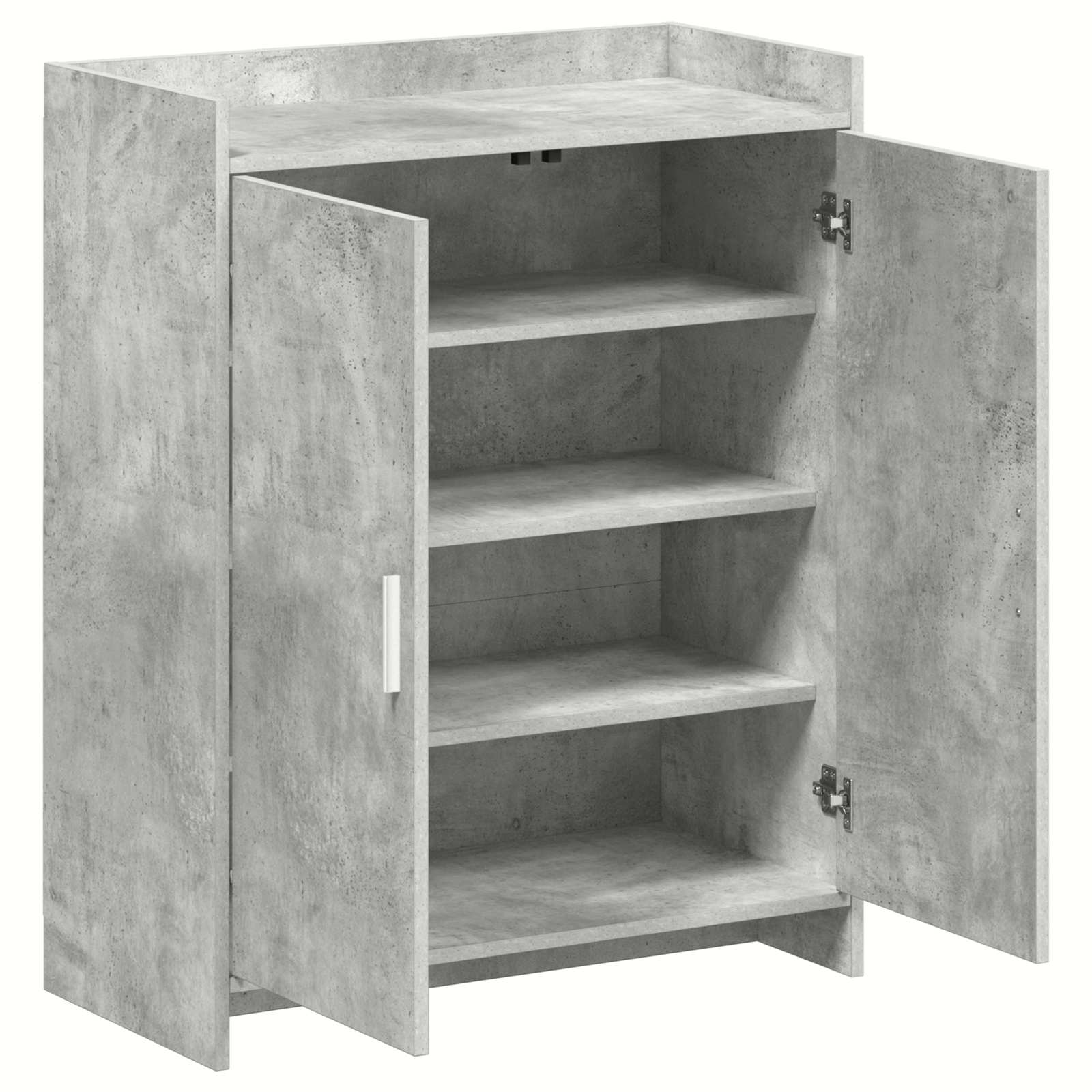 Schoenenkast Betongrijs 73,5 x 36 x 92 cm Bewerkt hout image 3