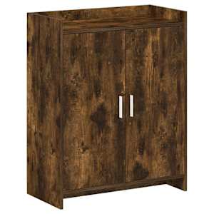 vidaXL Kinga kapp uksega Suitsutatud tamm 73,5 x 36 x 92 cm Tehispuit