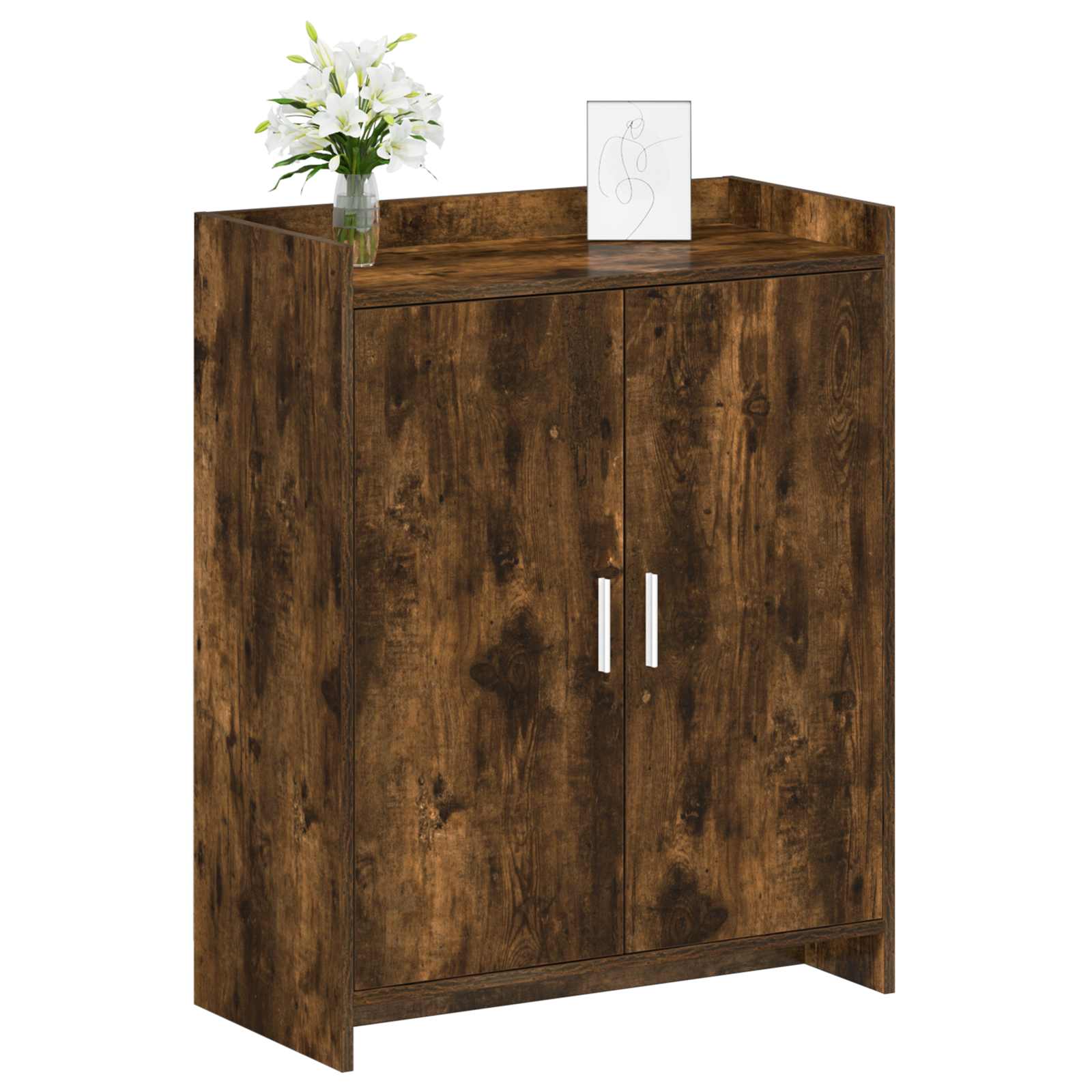 Schoenenkast Gerookt eiken 73,5 x 36 x 92 cm Bewerkt hout image 2