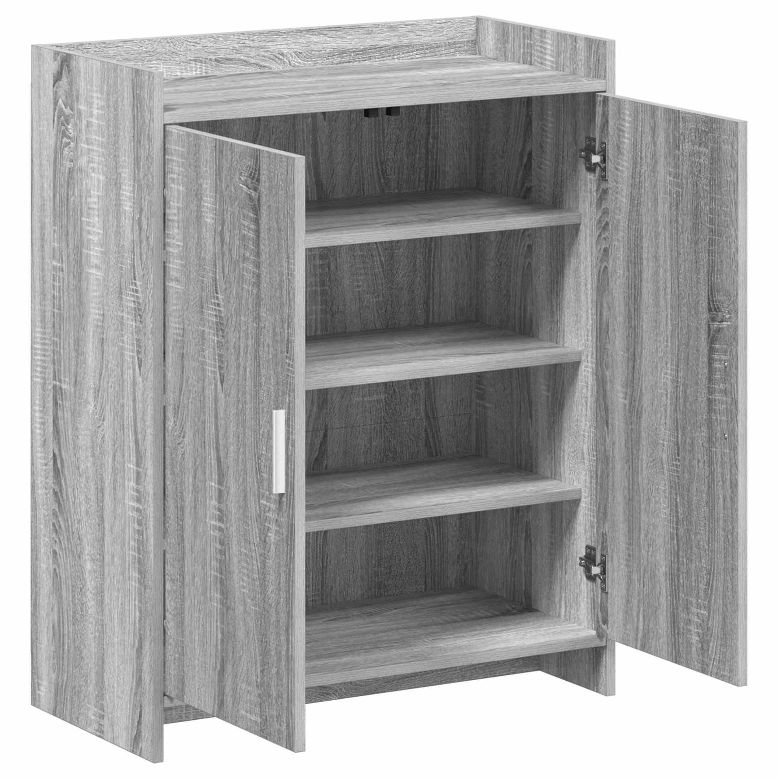 Schoenenkast Grijs Sonoma 73,5 x 36 x 92 cm Bewerkt hout image 3