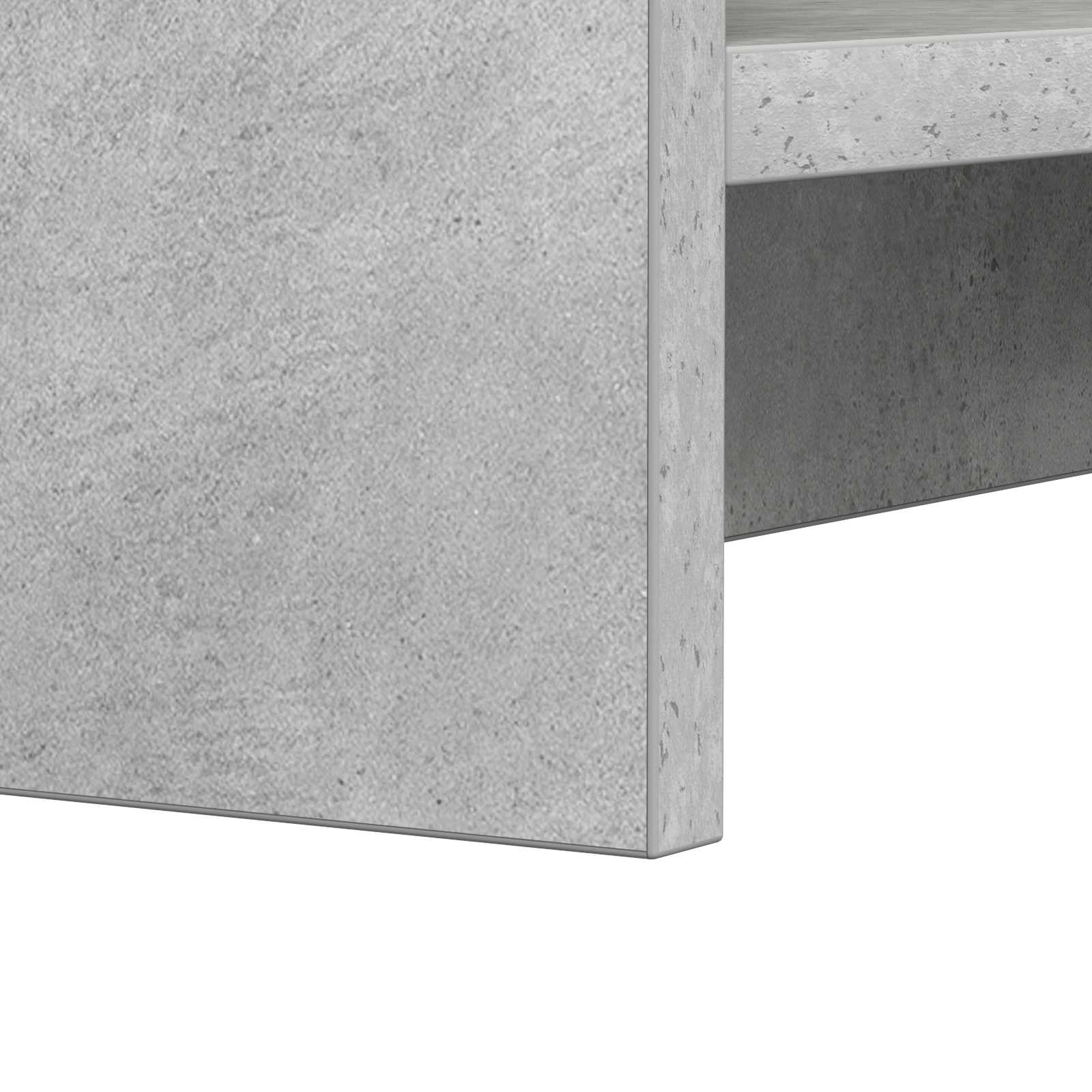 Schoenenkast Betongrijs 73,5 x 36 x 92 cm Bewerkt hout image 5