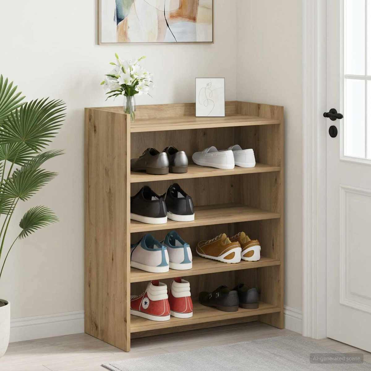 Sko skab 73,5 x 36 x 92 cm Konstrueret træ