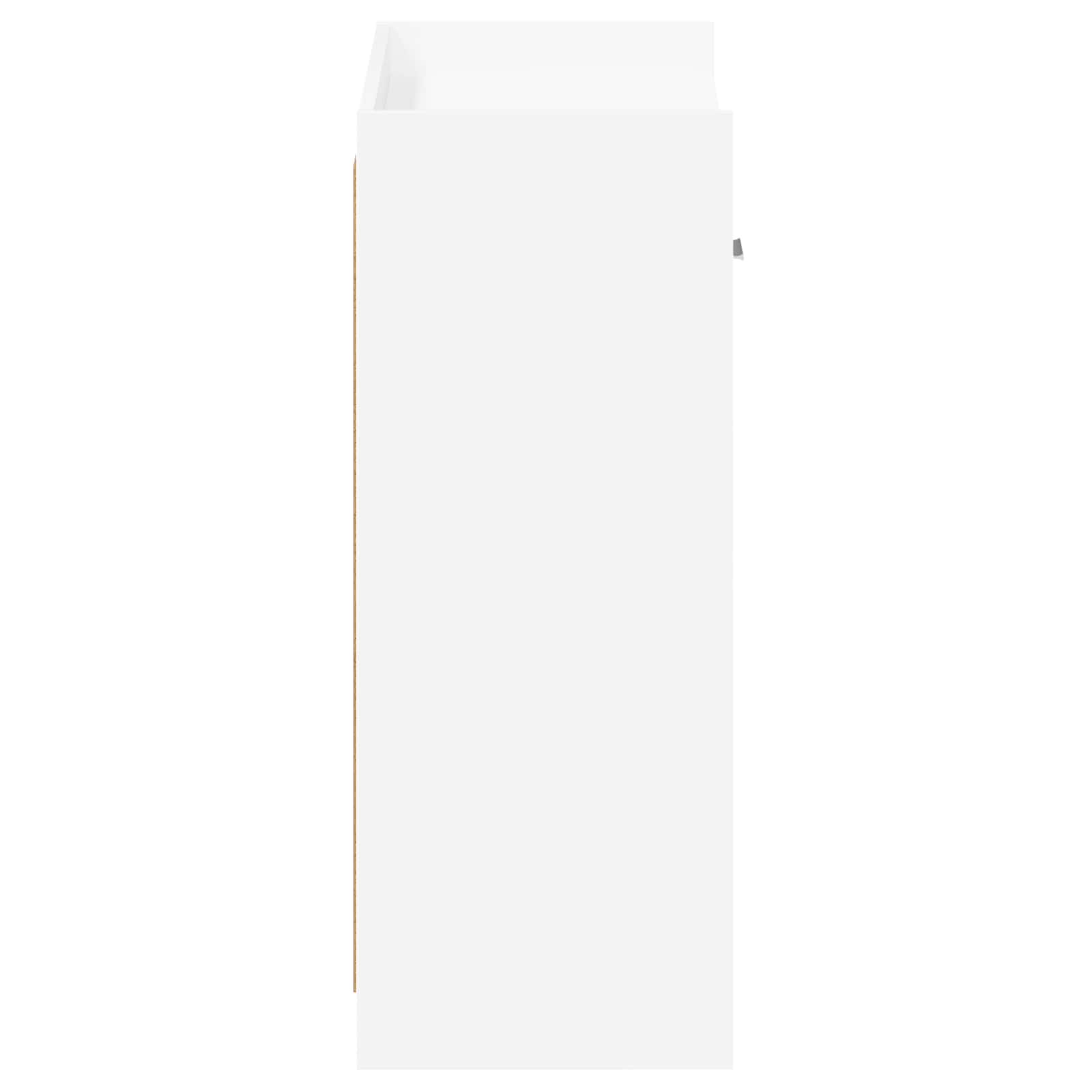 Schoenenkast met lade Wit 73,5 x 36 x 92 cm Bewerkt hout image 5