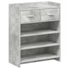 vidaXL Kinga kapp 73,5 x 36 x 92 cm Tehispuit Betoonhall