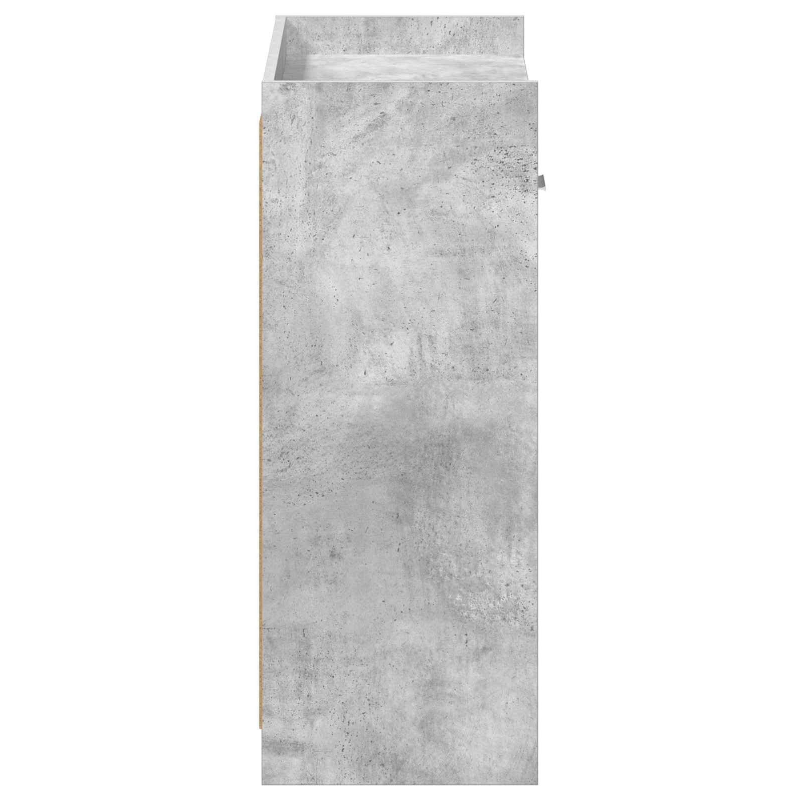 Schoenenkast met lade Betongrijs 73,5 x 36 x 92 cm Bewerkt hout image 5
