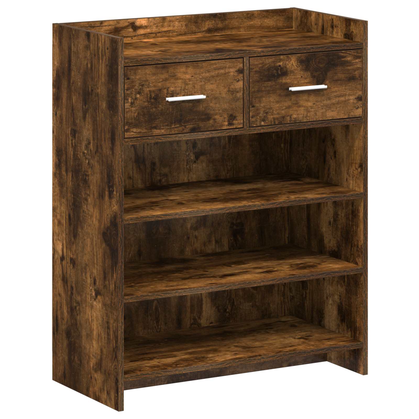 Schoenenkast Gerookt eiken 73,5 x 36 x 92 cm Bewerkt hout image 1