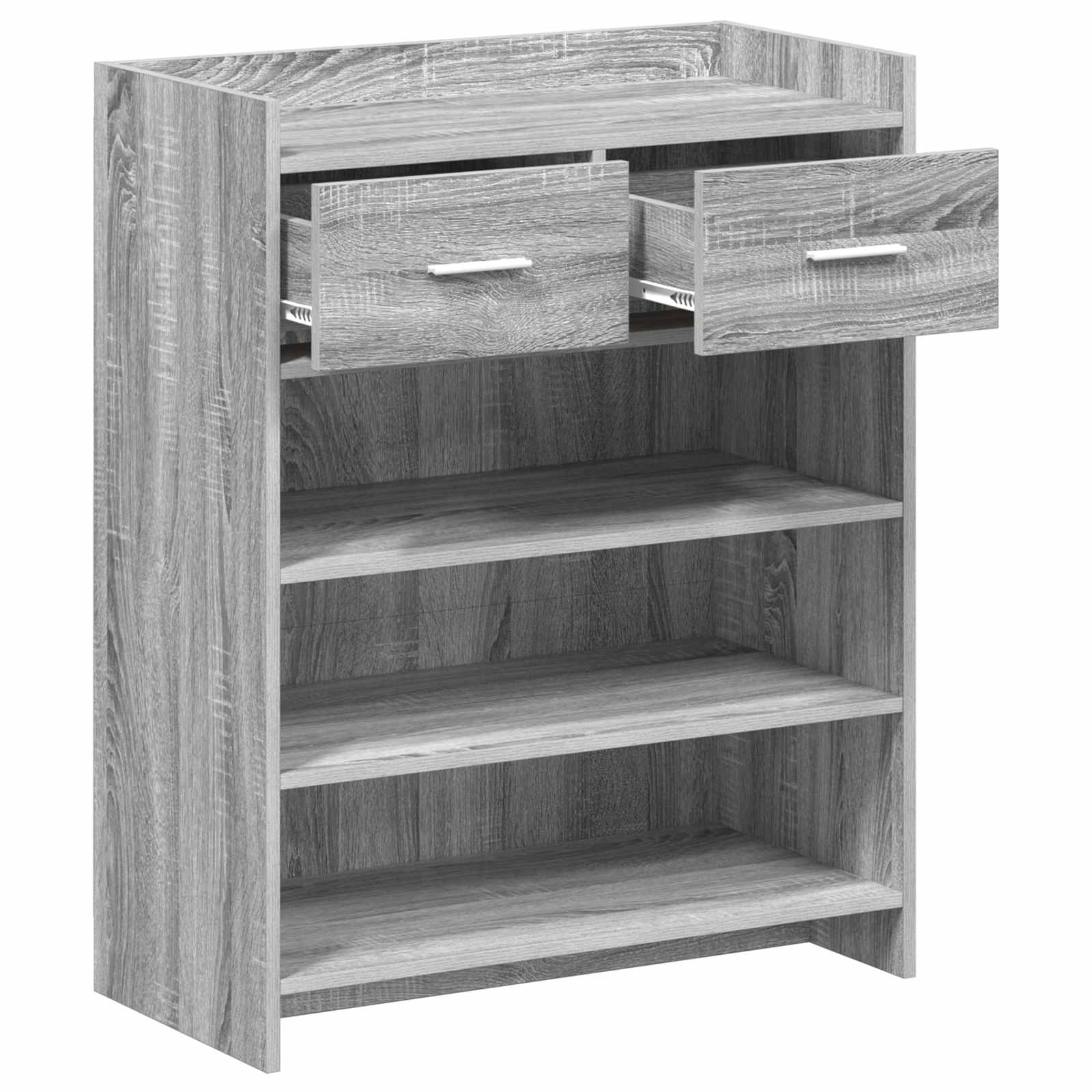 Schoenenkast Grijs Sonoma 73,5 x 36 x 92 cm Bewerkt hout image 3