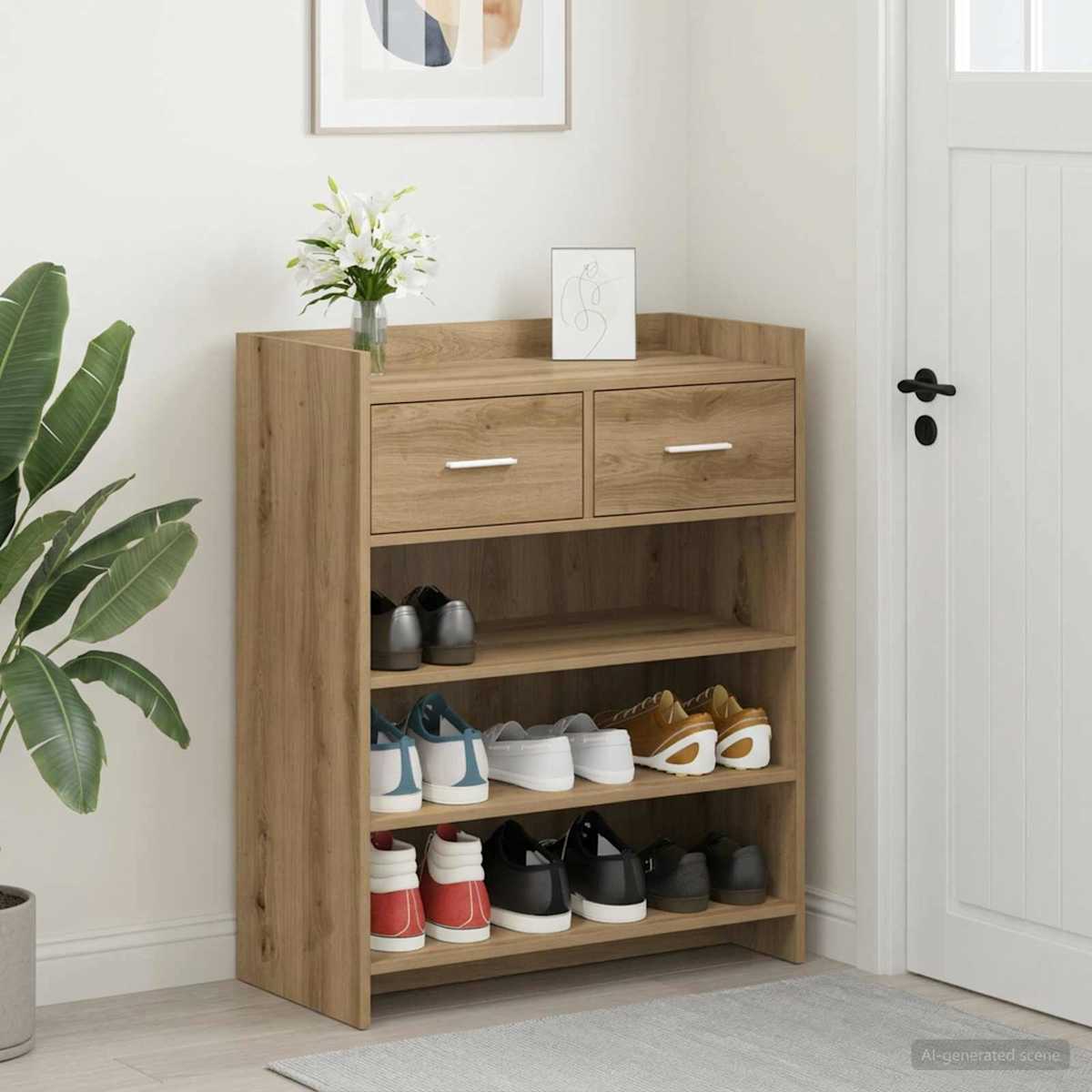 Sko skab 73,5 x 36 x 92 cm Konstrueret træ