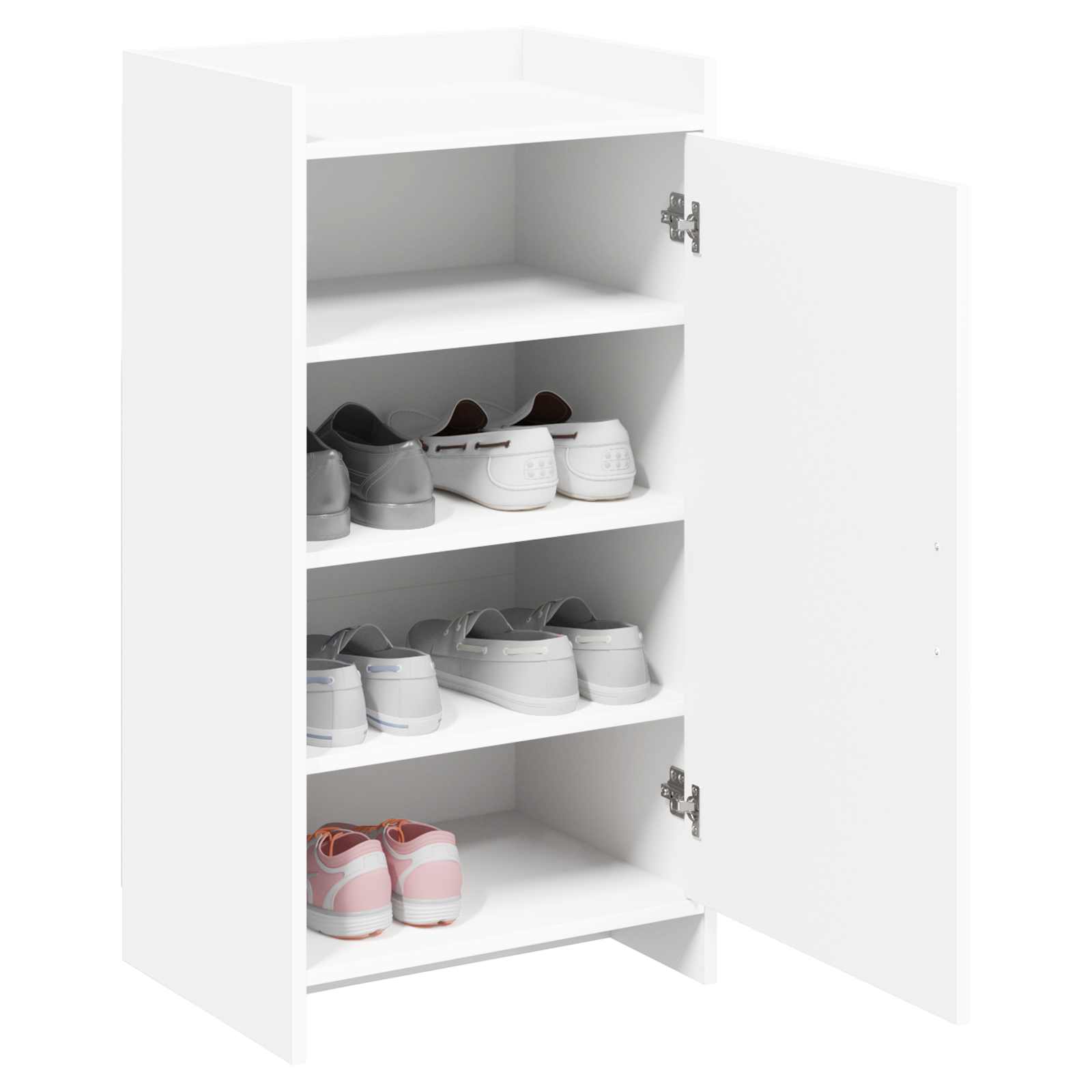 Schoenenkast met opslag Wit 48 x 36 x 92 cm Bewerkt hout image 2