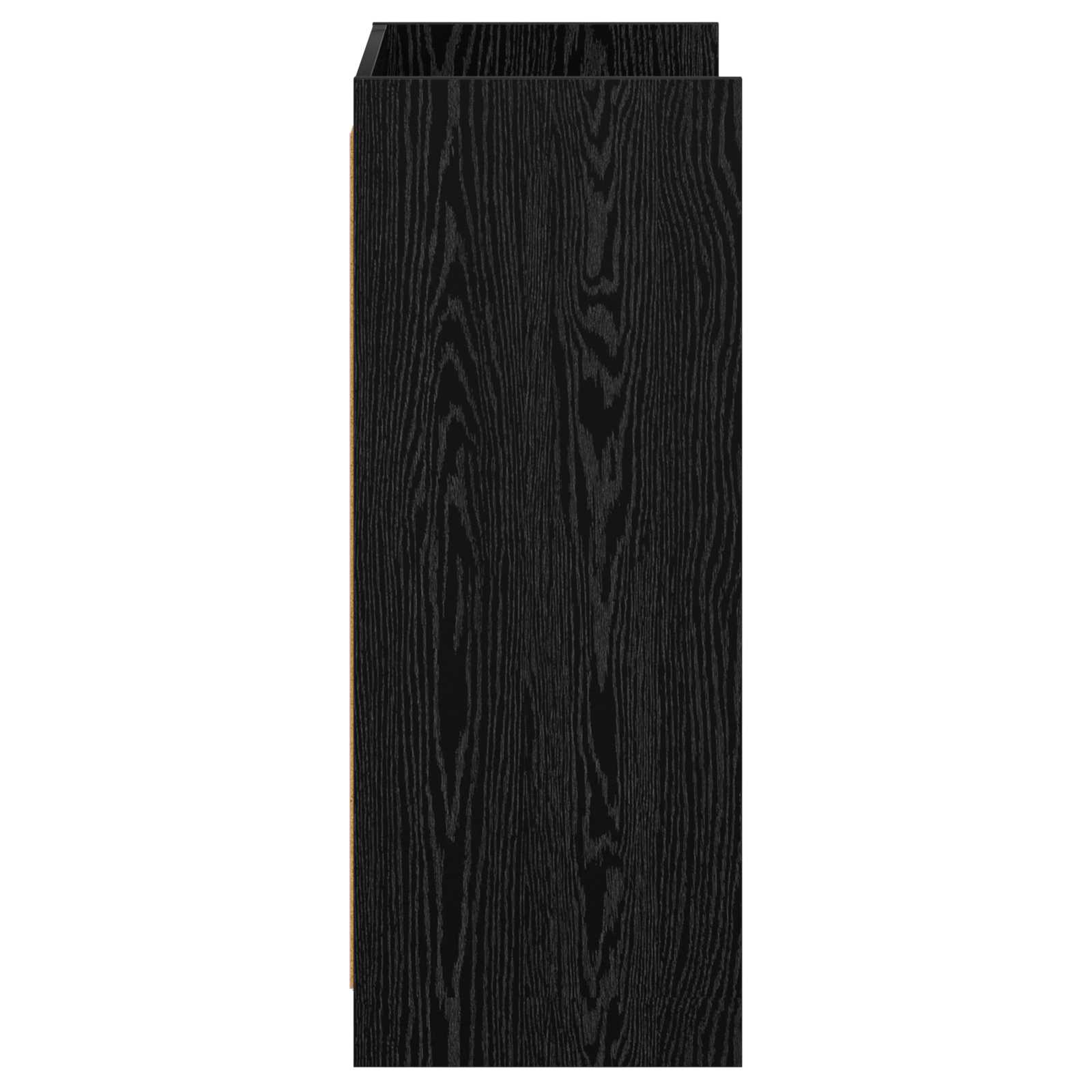 Schoenenkast Zwart eiken 48 x 36 x 92 cm Bewerkt hout image 5