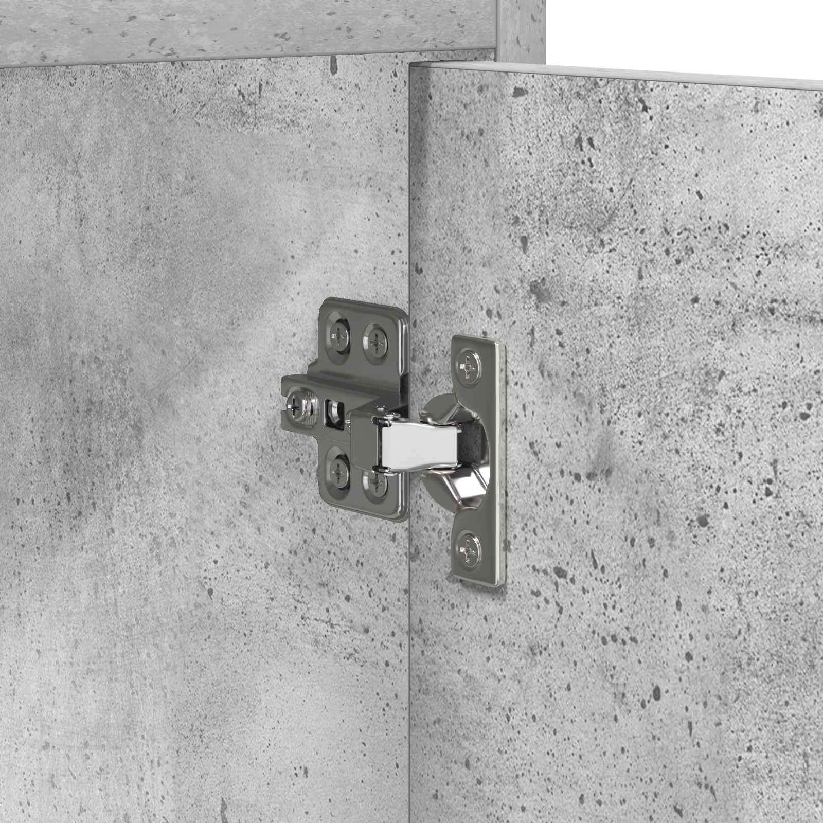 Schoenenkast met opslag Betongrijs 48 x 36 x 92 cm Bewerkt hout image 7