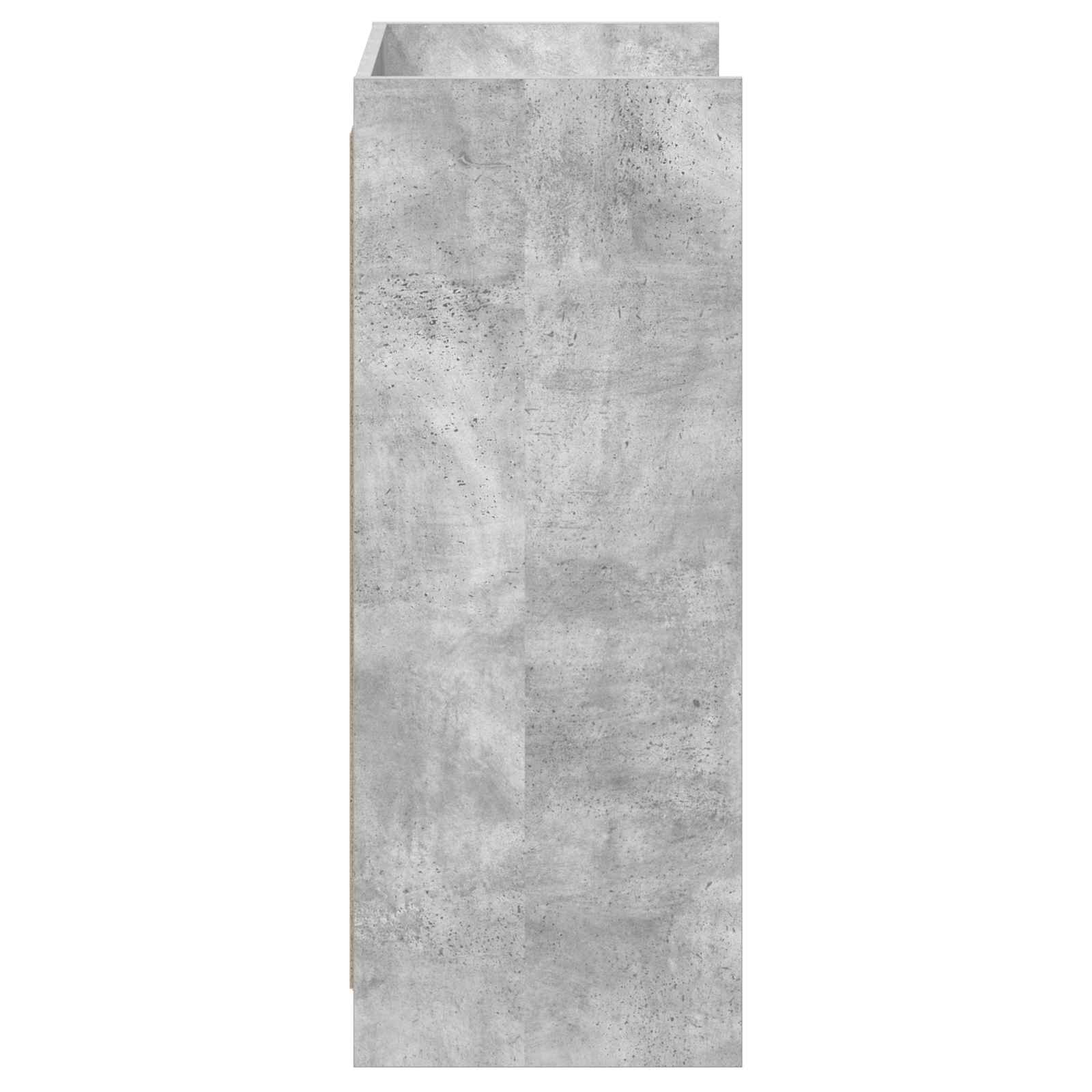Schoenenkast met opslag Betongrijs 48 x 36 x 92 cm Bewerkt hout image 5