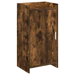 vidaXL Kinga kapp uksega Suitsutatud tamm 48 x 36 x 92 cm Tehispuit