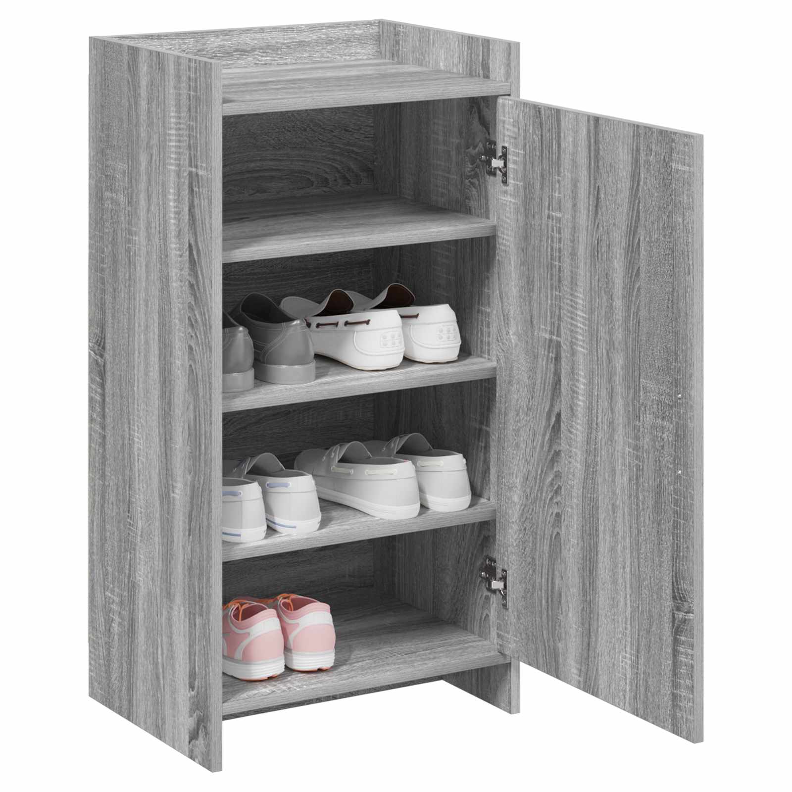 Schoenenkast Grijs Sonoma 48 x 36 x 92 cm Bewerkt hout image 2