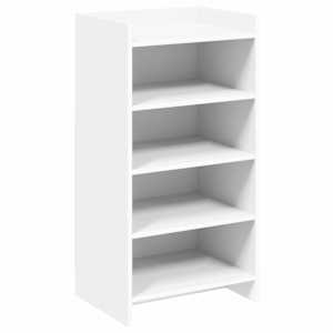 vidaXL Kinga kapp ladustamisega Valge 48 x 36 x 92 cm Tehispuit