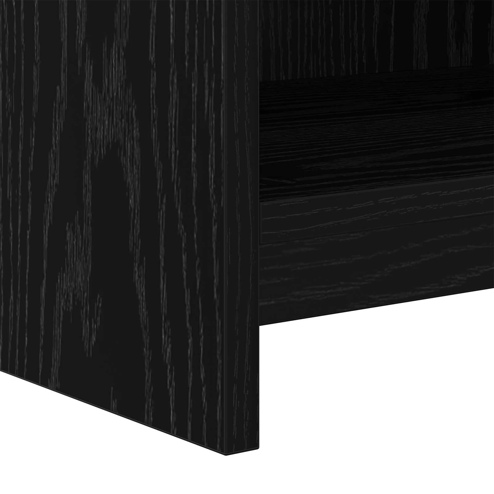 Schoenenkast Zwart eiken 48 x 36 x 92 cm Bewerkt hout image 5