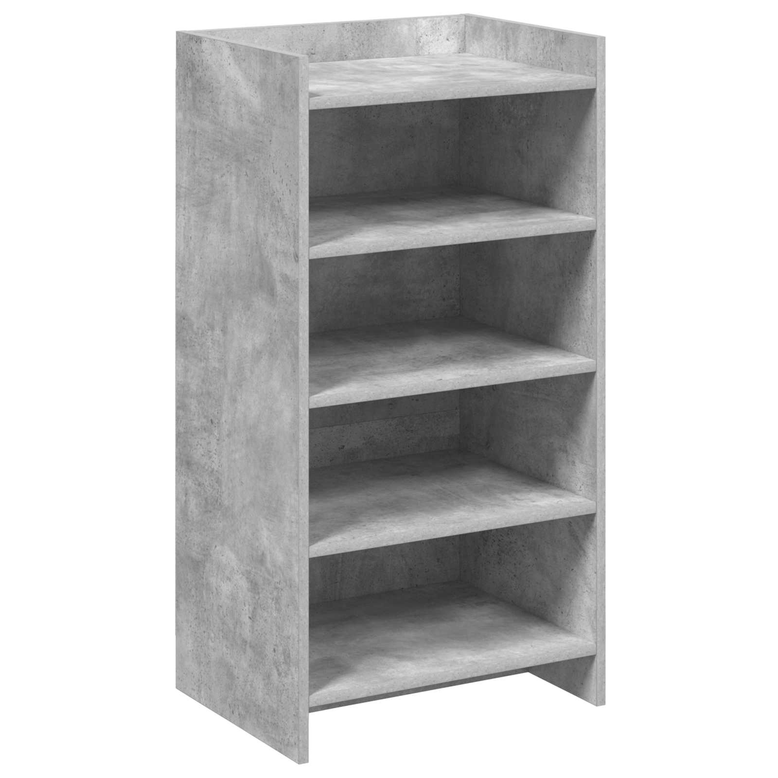 Schoenenkast met opslag Betongrijs 48 x 36 x 92 cm Bewerkt hout image 1