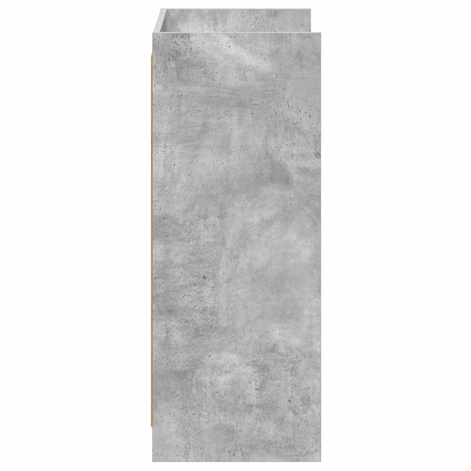 Schoenenkast met opslag Betongrijs 48 x 36 x 92 cm Bewerkt hout image 4