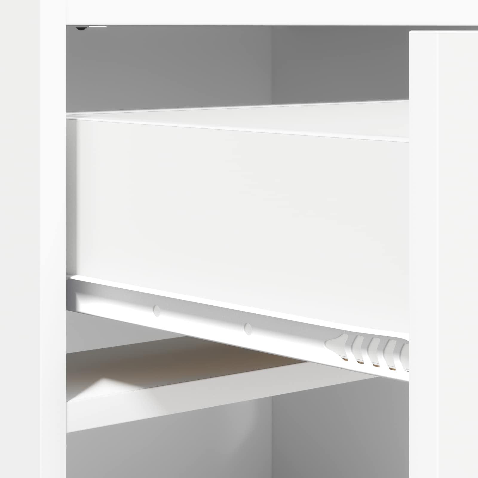 Schoenenkast met lade Wit 48 x 36 x 92 cm Bewerkt hout image 7