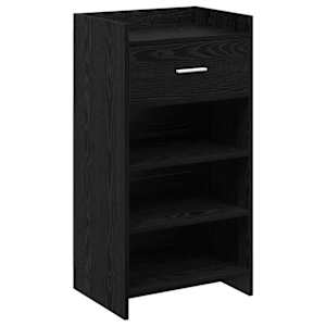 vidaXL Kinga kapp sahtliga Must tamm 48 x 36 x 92 cm Tehispuit