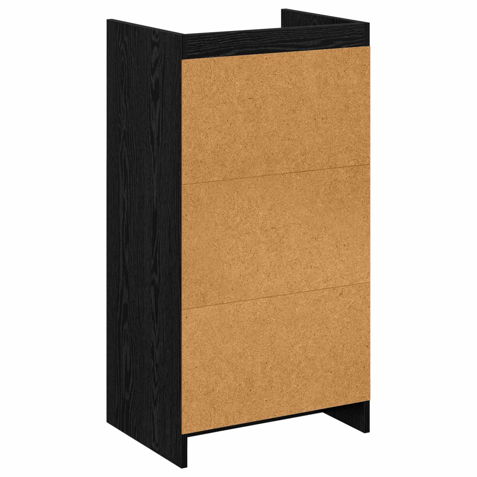 Schoenenkast met lade Zwart eiken 48 x 36 x 92 cm Bewerkt hout image 6