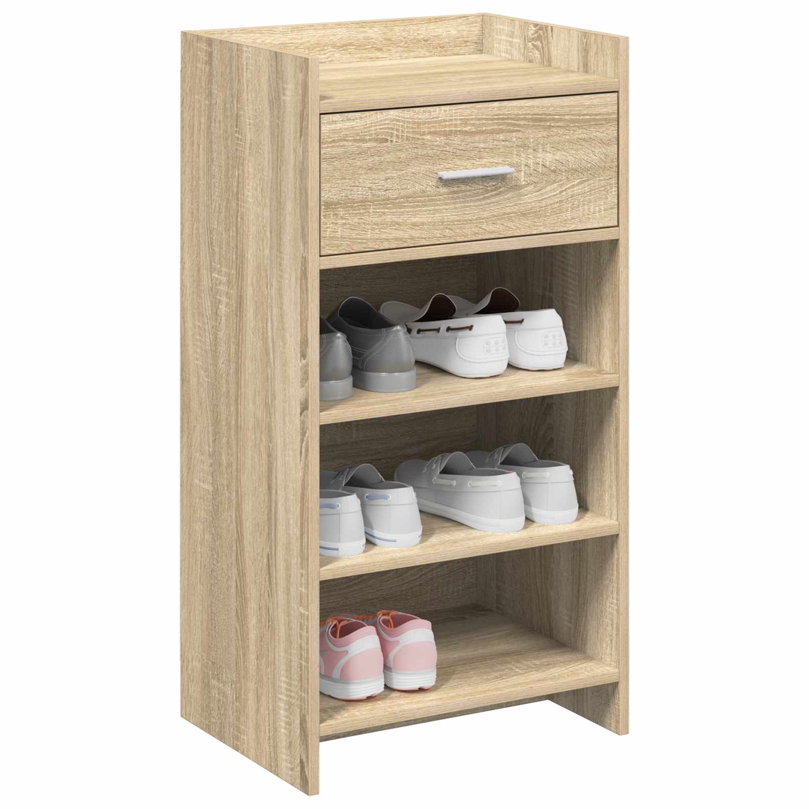 Schoenenkast met lade Sonoma Eiken 48 x 36 x 92 cm Bewerkt hout image 2
