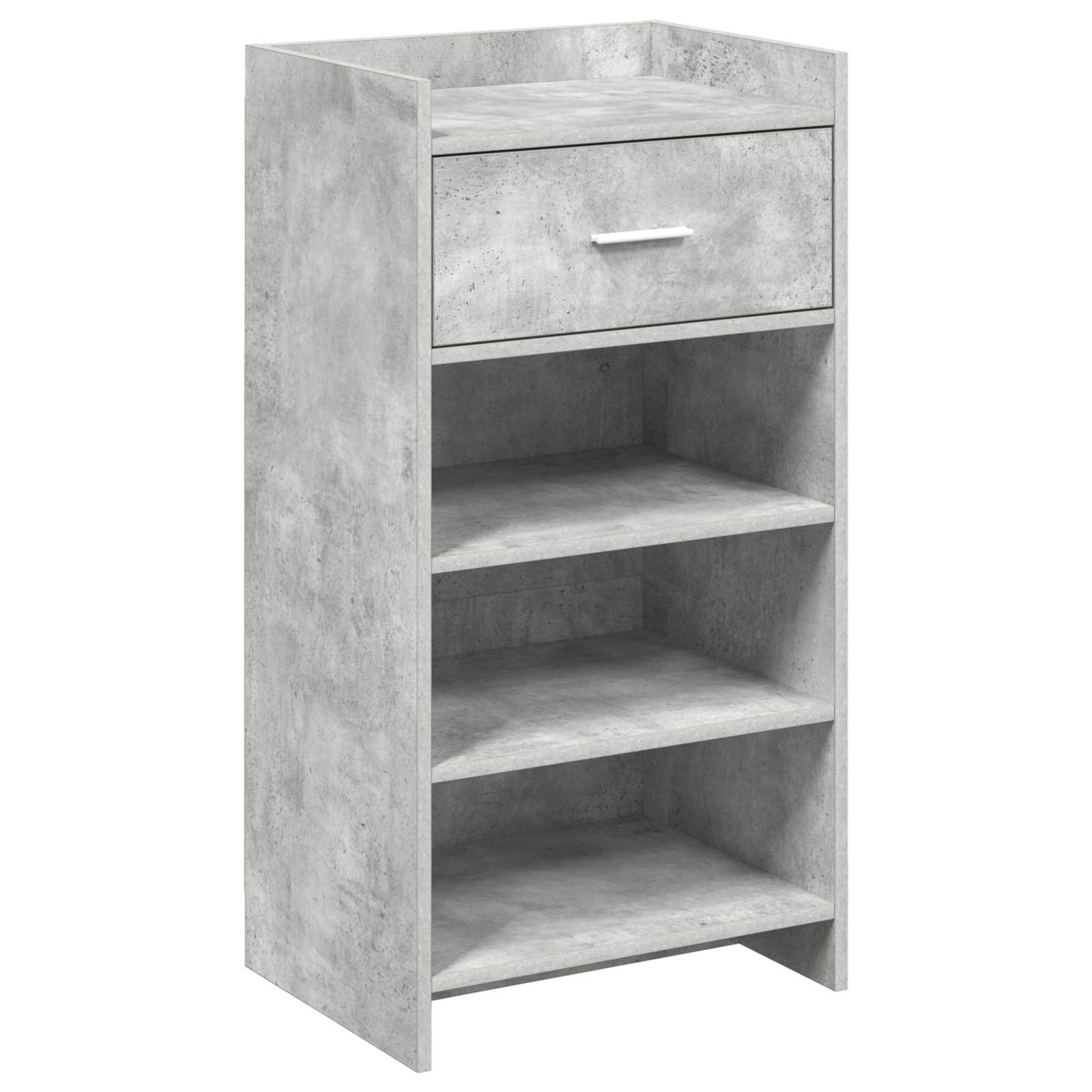 Schoenenkast met lade Betongrijs 48 x 36 x 92 cm Bewerkt hout image 1