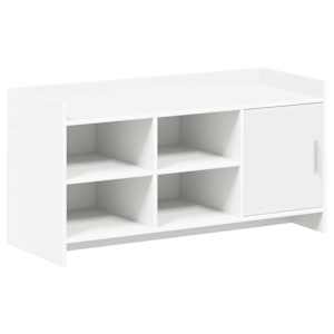 vidaXL Kinga kapp ladustamisega Valge 100 x 39,5 x 51 cm Tehispuit