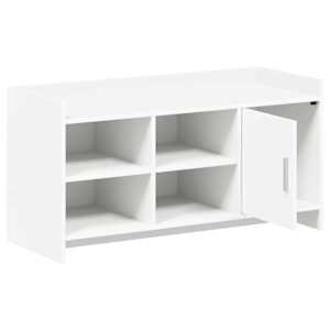 Skříň na obuv Bílá 100 x 39,5 x 51 cm Kompozitní dřevo - obrázek 4