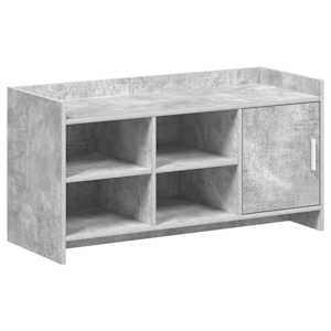 vidaXL Kinga kapp uksega Betoonhall 100 x 39,5 x 51 cm Tehispuit