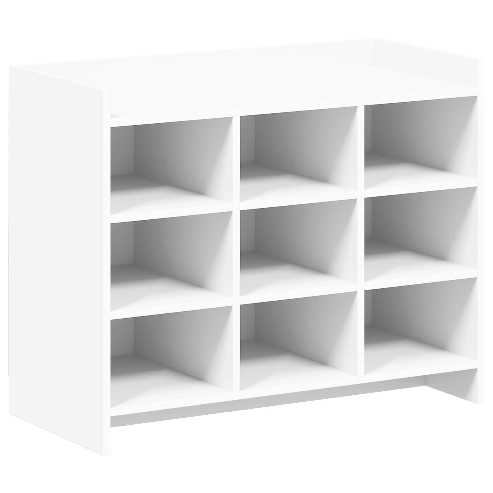 Schoenenkast met opslag Wit 85 x 39,5 x 70 cm Bewerkt hout image 1